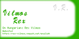 vilmos rex business card